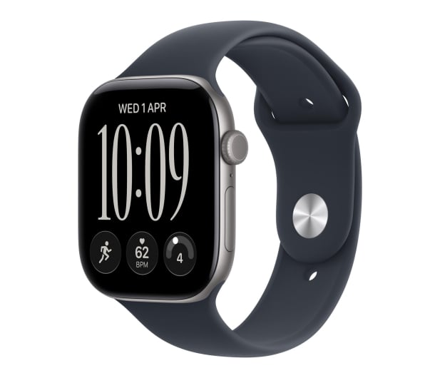 Apple Watch 12 42/Gwiezdna szarość Alu/Granatowy Pasek S/M 5G - 1594060 - zdjęcie